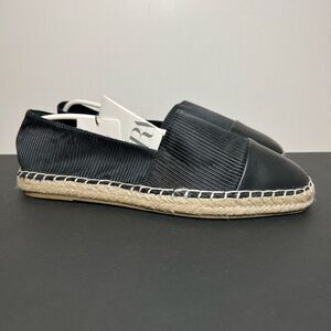 Womens ZARA Zapato Plan Black Slip On Flat Shoes / Size 8